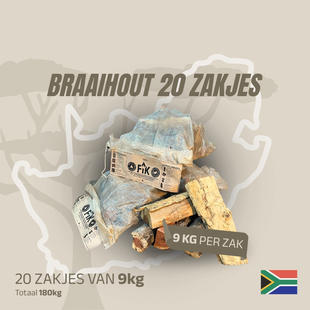 FIK Braaihout 20 zakjes